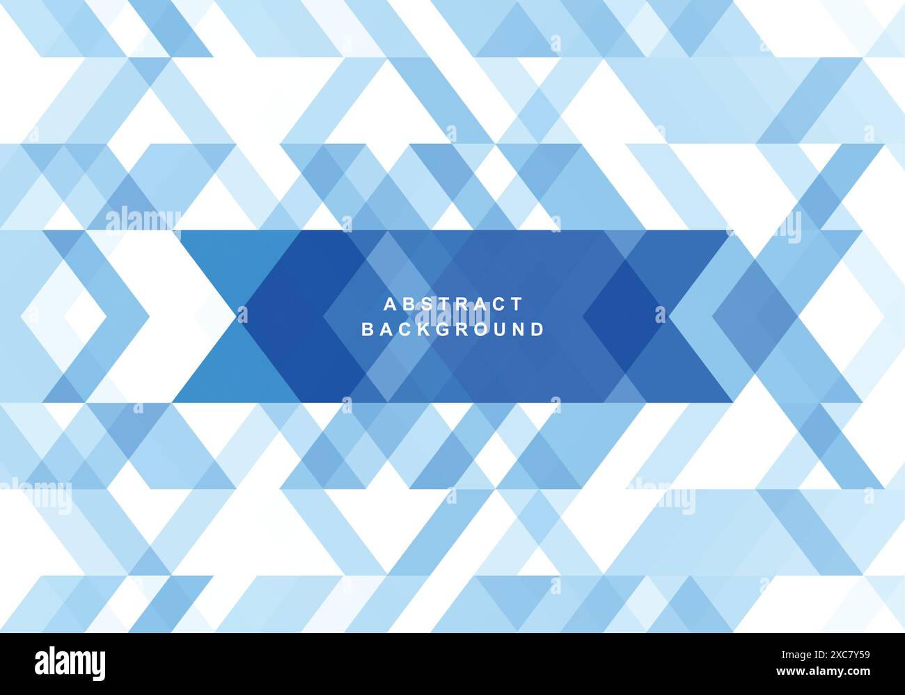 Abstract triangle blue geometric shapes background Stock Vector