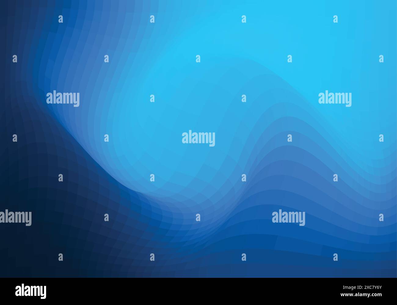 Abstract blue geometric wave background Stock Vector