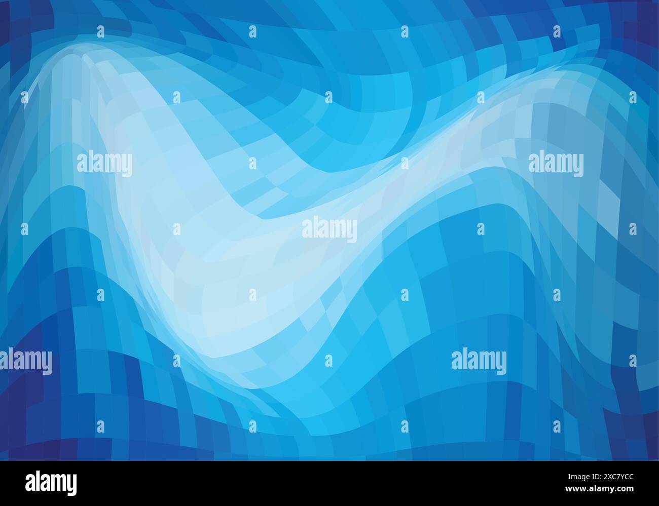 Abstract triangle blue wave background Stock Vector
