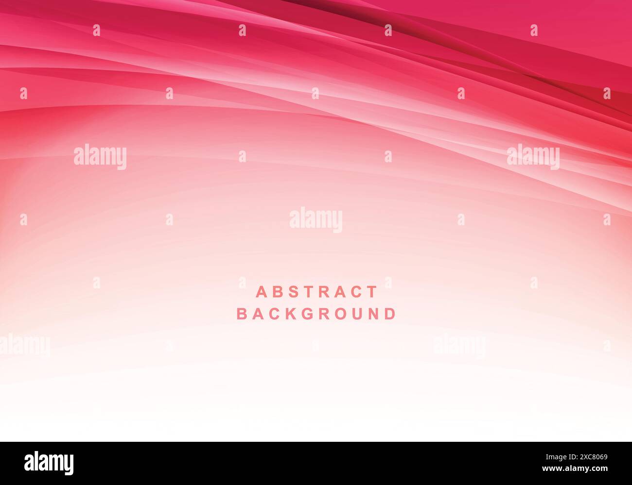 Modern red abstract stylish wave background Stock Vector