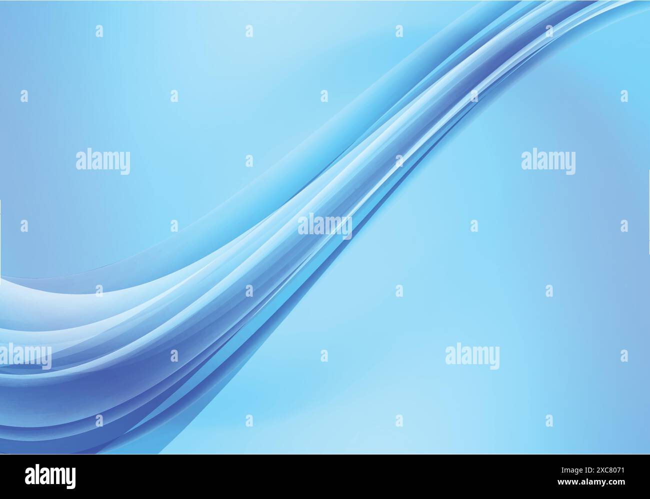 Abstract blue flowing business wave background Stock Vector Image & Art ...