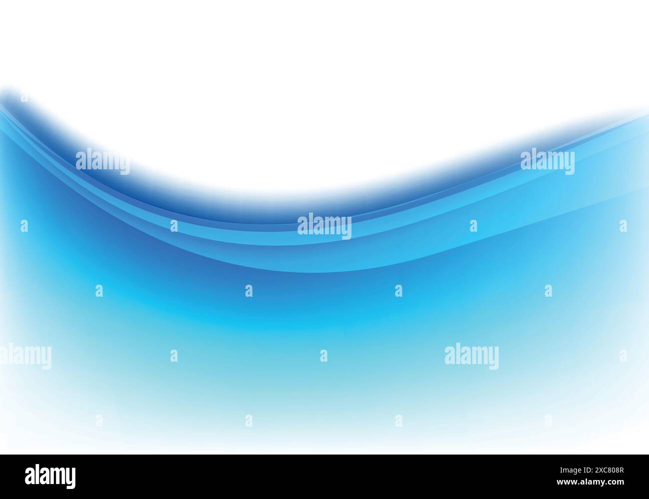 Abstract blue smooth flowing elegant wave background Stock Vector