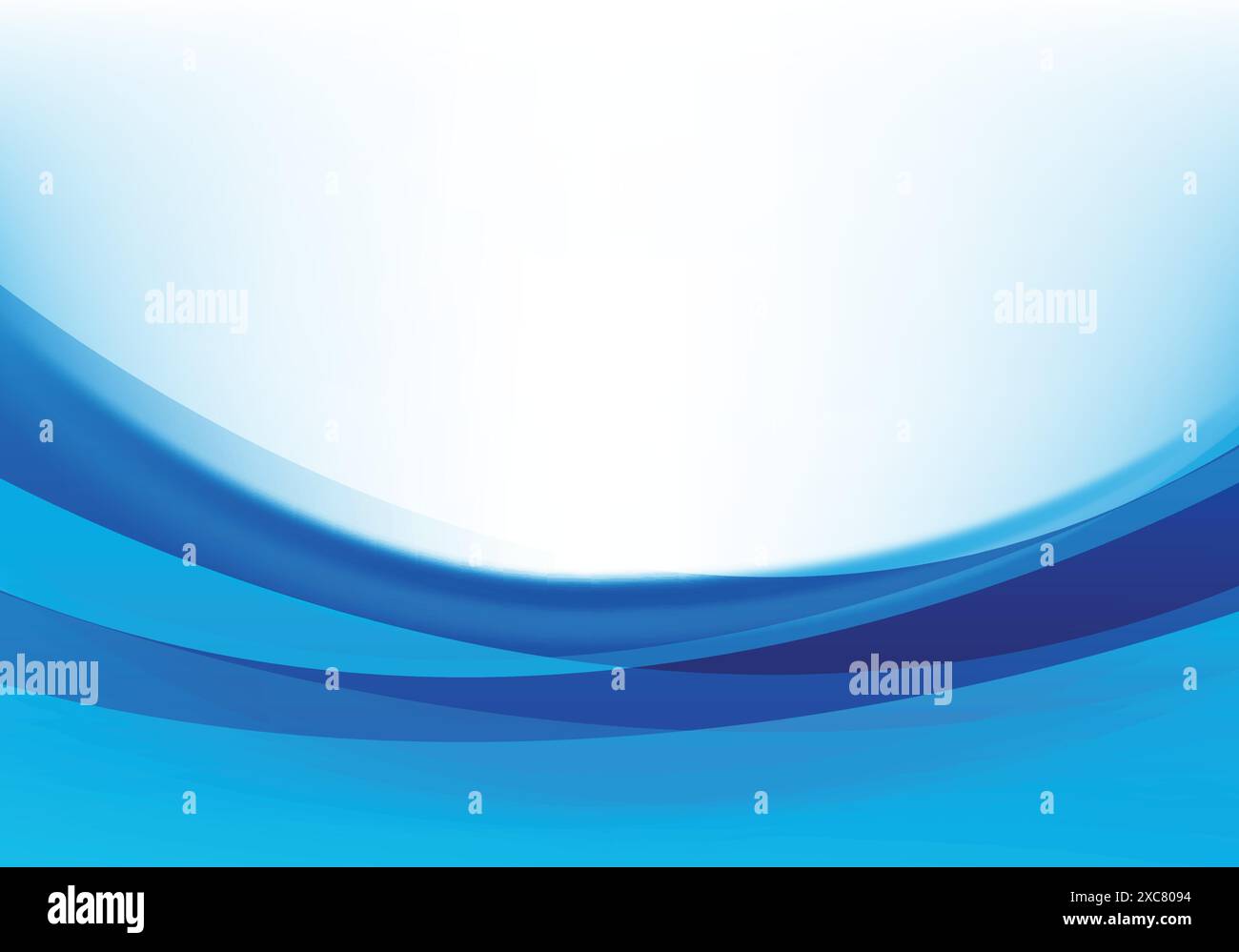 Modern blue smooth flowing background wave design Stock Vector Image ...