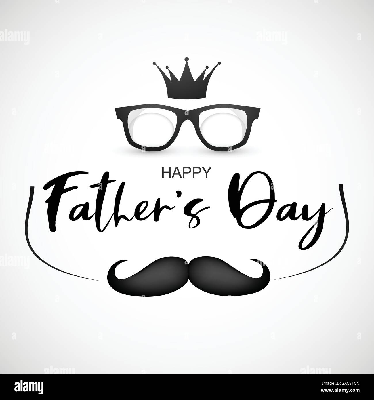 Elegant happy fathers day card design Stock Vector Image & Art - Alamy