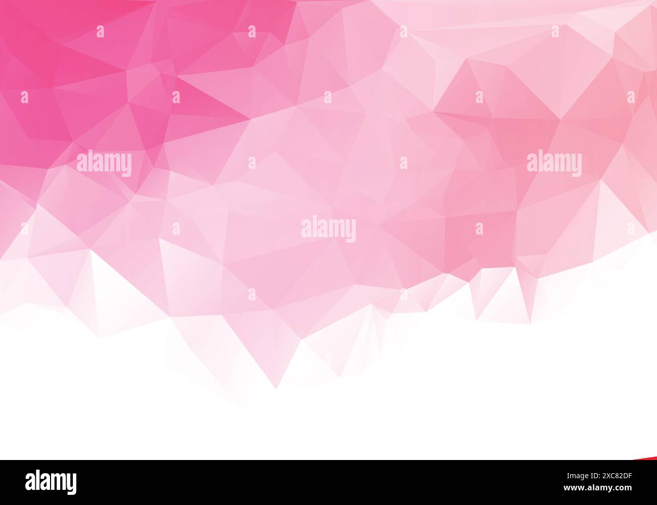 Abstract light pink low poly geometric background Stock Vector