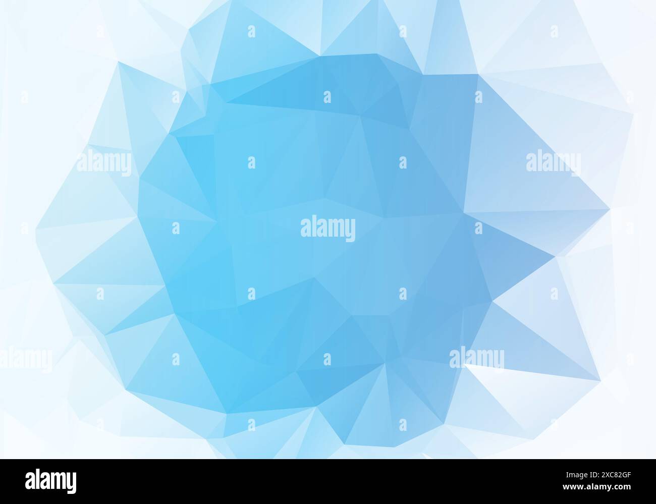 Elegant blue colorful low poly triangular shapes background Stock Vector