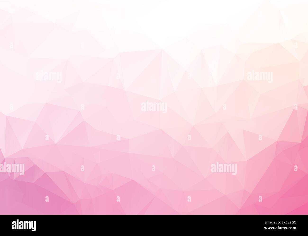 Abstract light pink low poly geometric background Stock Vector