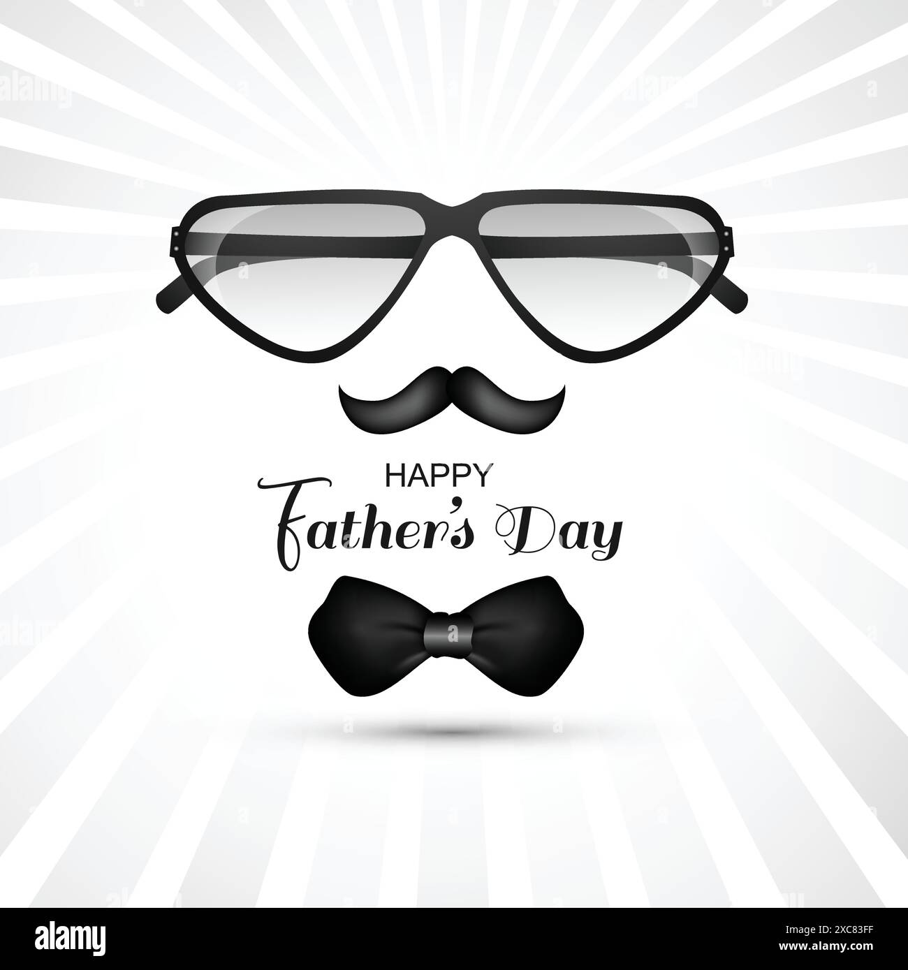 Happy Fathers Day Wishes Card Celebration Background Stock Vector