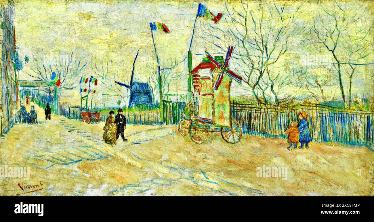 Impasse des Deux Frres, 1887 (Painting) Artist Gogh, Vincent van (1853