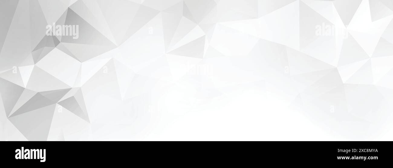 Abstract low poly gray triangle shapes banner background Stock Vector ...