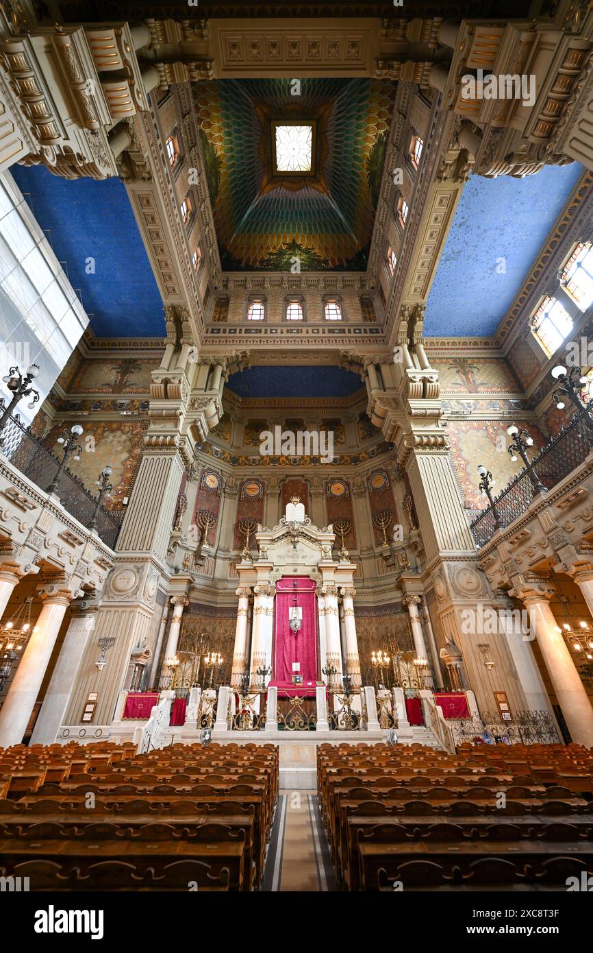Rome, Italy - August 31, 2023: The Great Synagogue of Rome. Though the ...