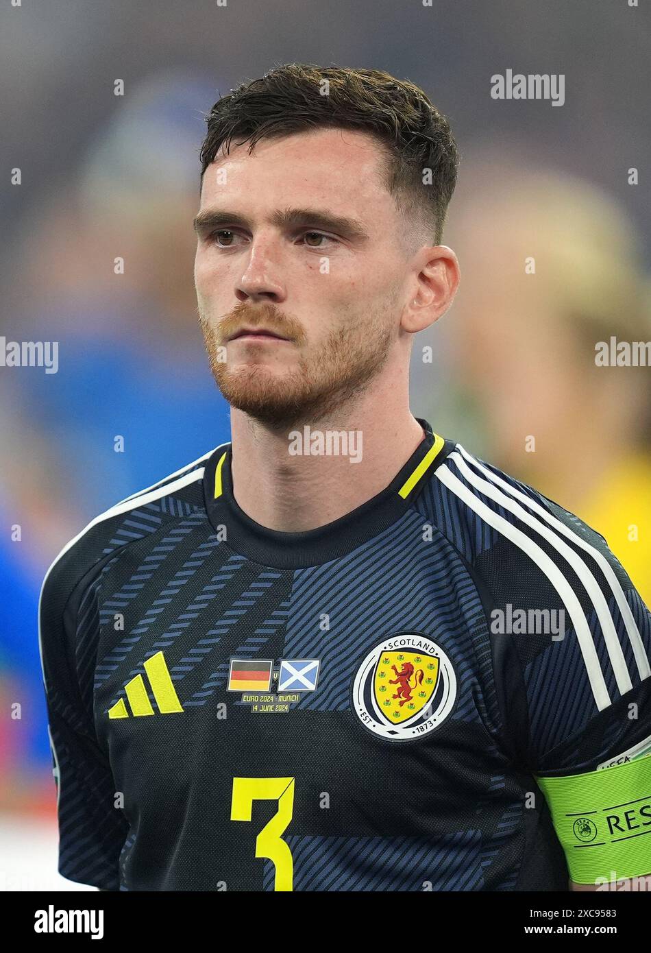 Scotland's Andrew Robertson before the UEFA Euro 2024 Group A match at ...