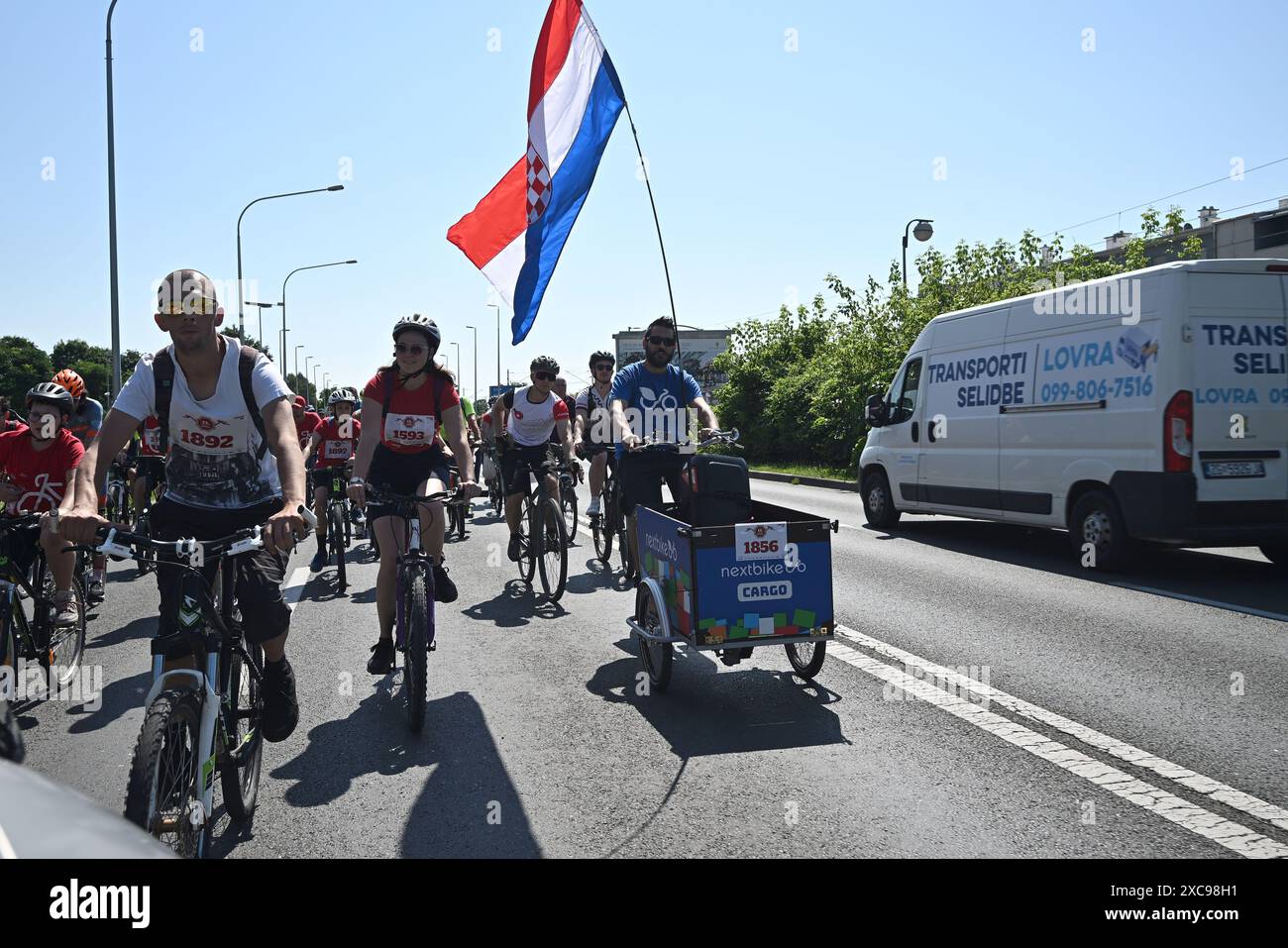 Zagreb Croatia 15th June 2024 Vecernji List Hosted The 42nd Bike Zagreb Croatia 15th June 2024 Vecernji List Hosted The 42nd Bike