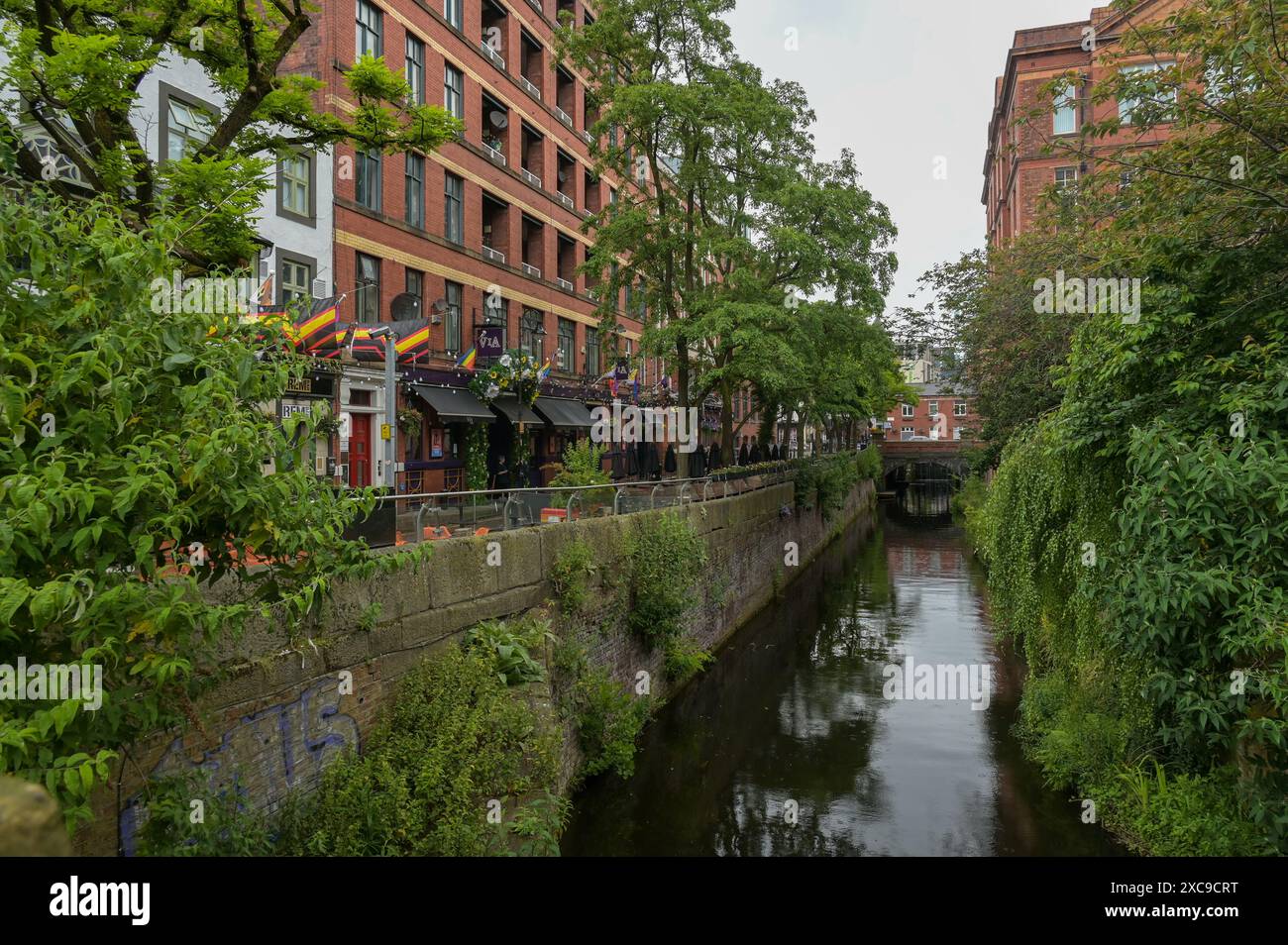 Manchester Gay Village Stock Photo