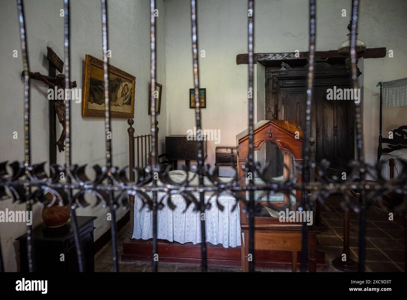 Ruben Darìo Museum, the home where the most famous Nicaraguan poet spent his childhood and returned to die, Leon, Nicaragua Stock Photo