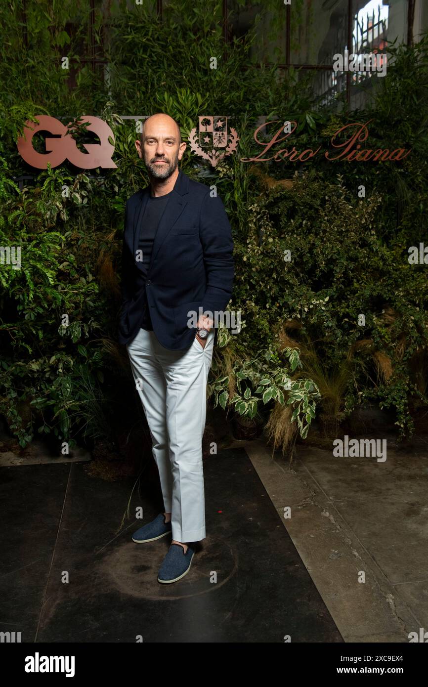 sachin and babi light blue dress Franco Loro Piana , guest Milan Fashion Week main image 0