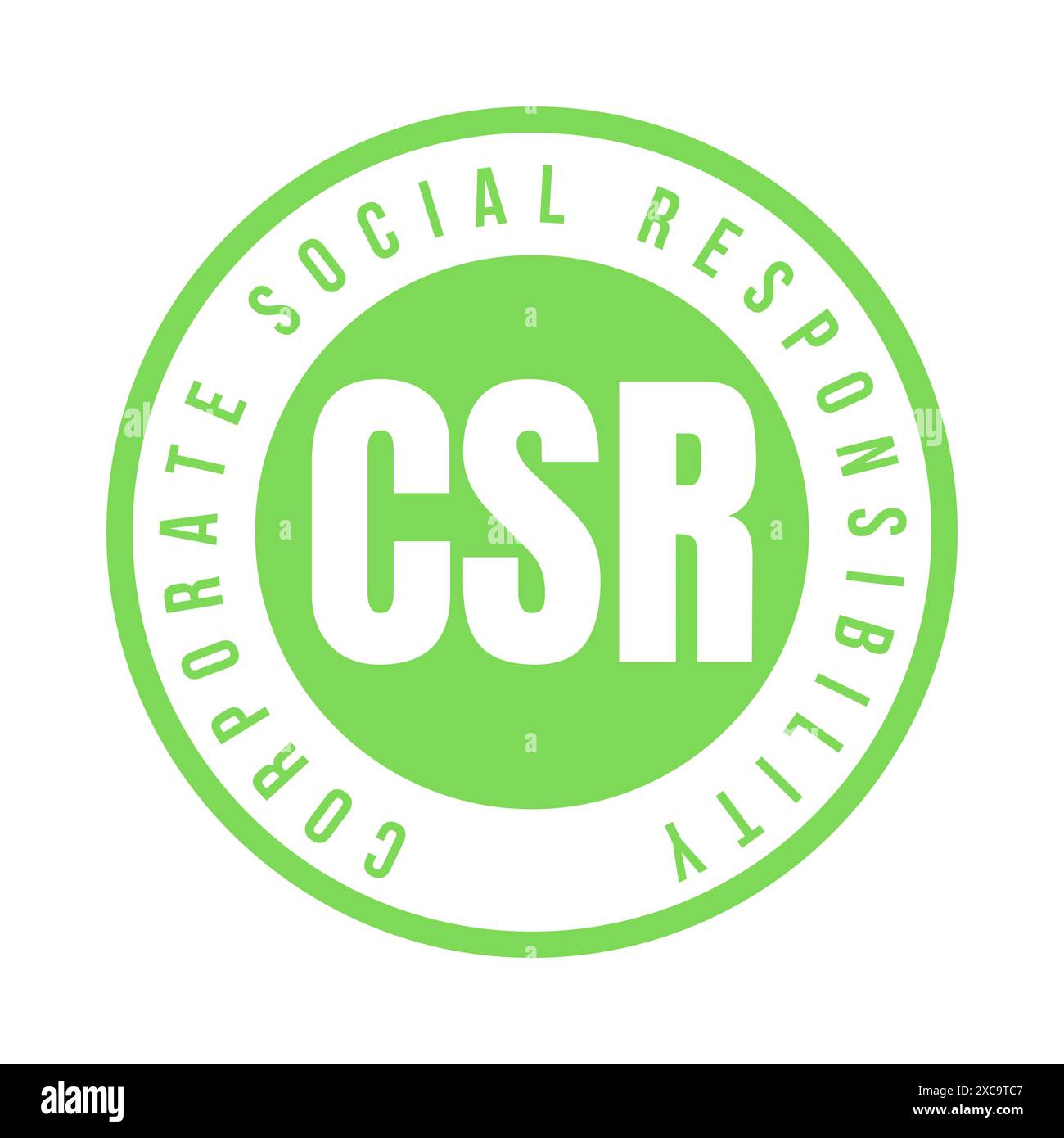 CSR corporate social responsibility symbol icon Stock Photo - Alamy