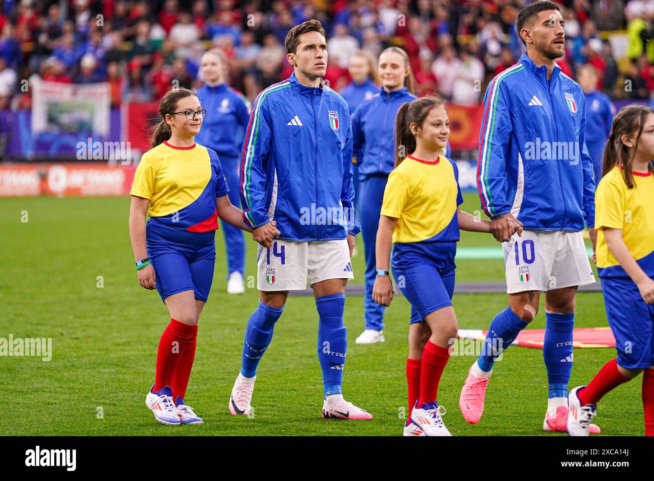 DORTMUND, GERMANY JUNE 15 Federico Chiesa of Italy looks up during