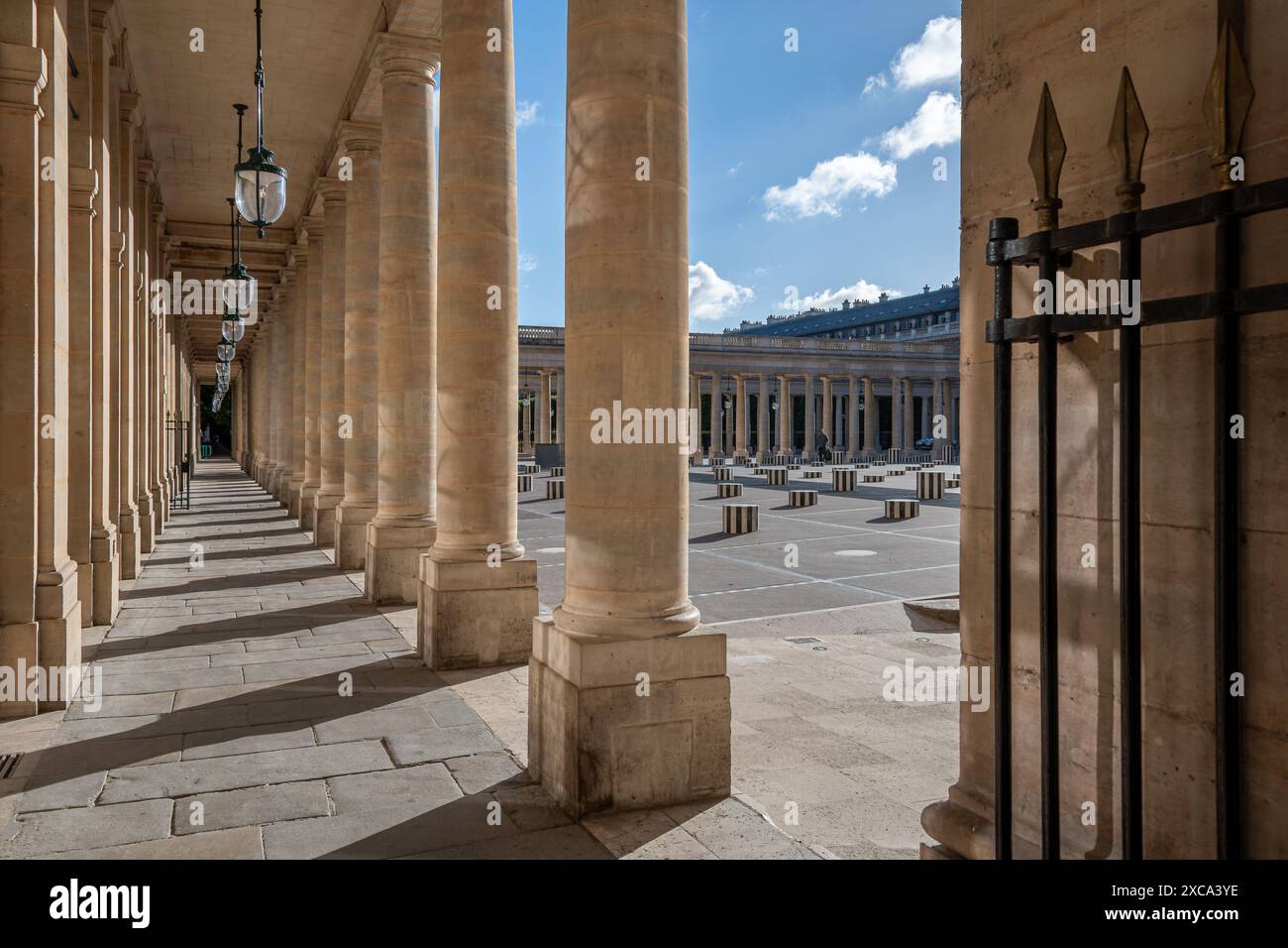 Porticos and colonnades of the galleries surrounding the main courtyard ...