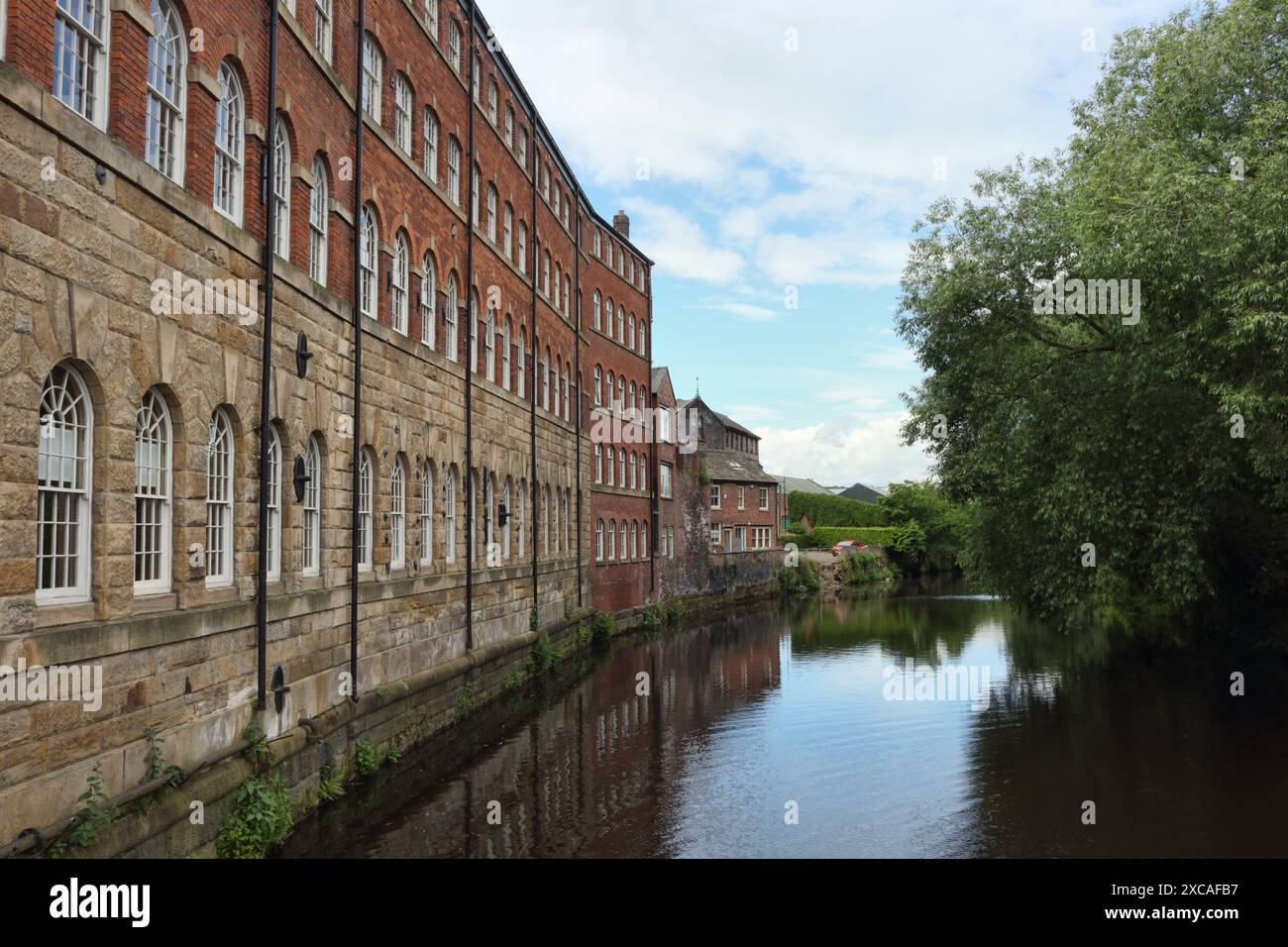 River Don from Ball street bridge Sheffield England UK, former