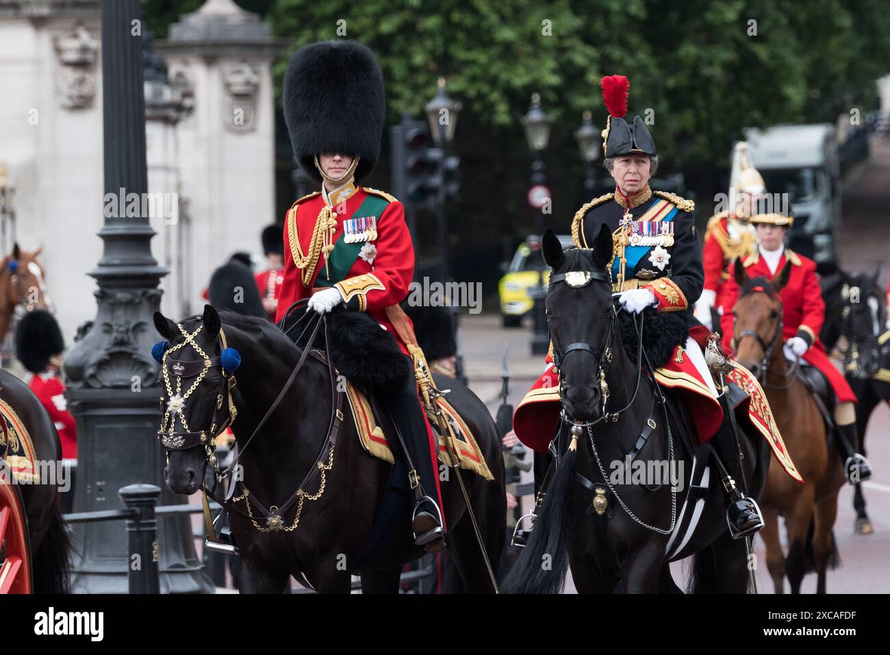 London, UK. 15th June, 2024. Prince Edward, Duke of Edinburgh, and Anne ...