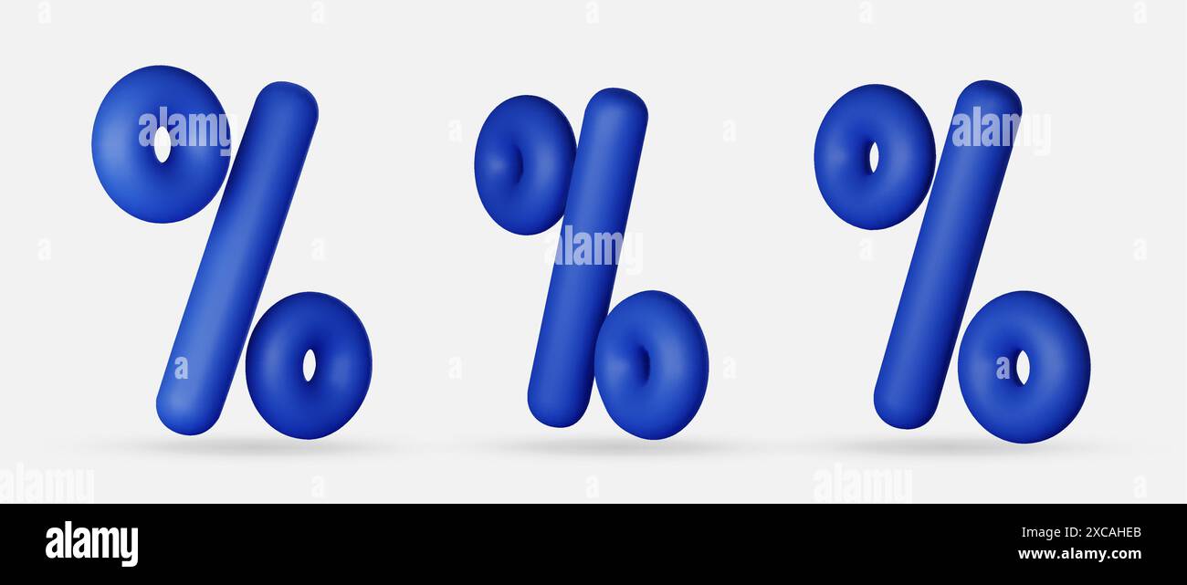 Percent sign. Percentage, discount, sale, promotion concept. 3d vector ...