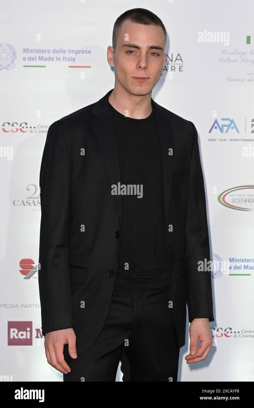 Gianmarco Franchini attends the La Pellicola D'oro 2024 event at Via