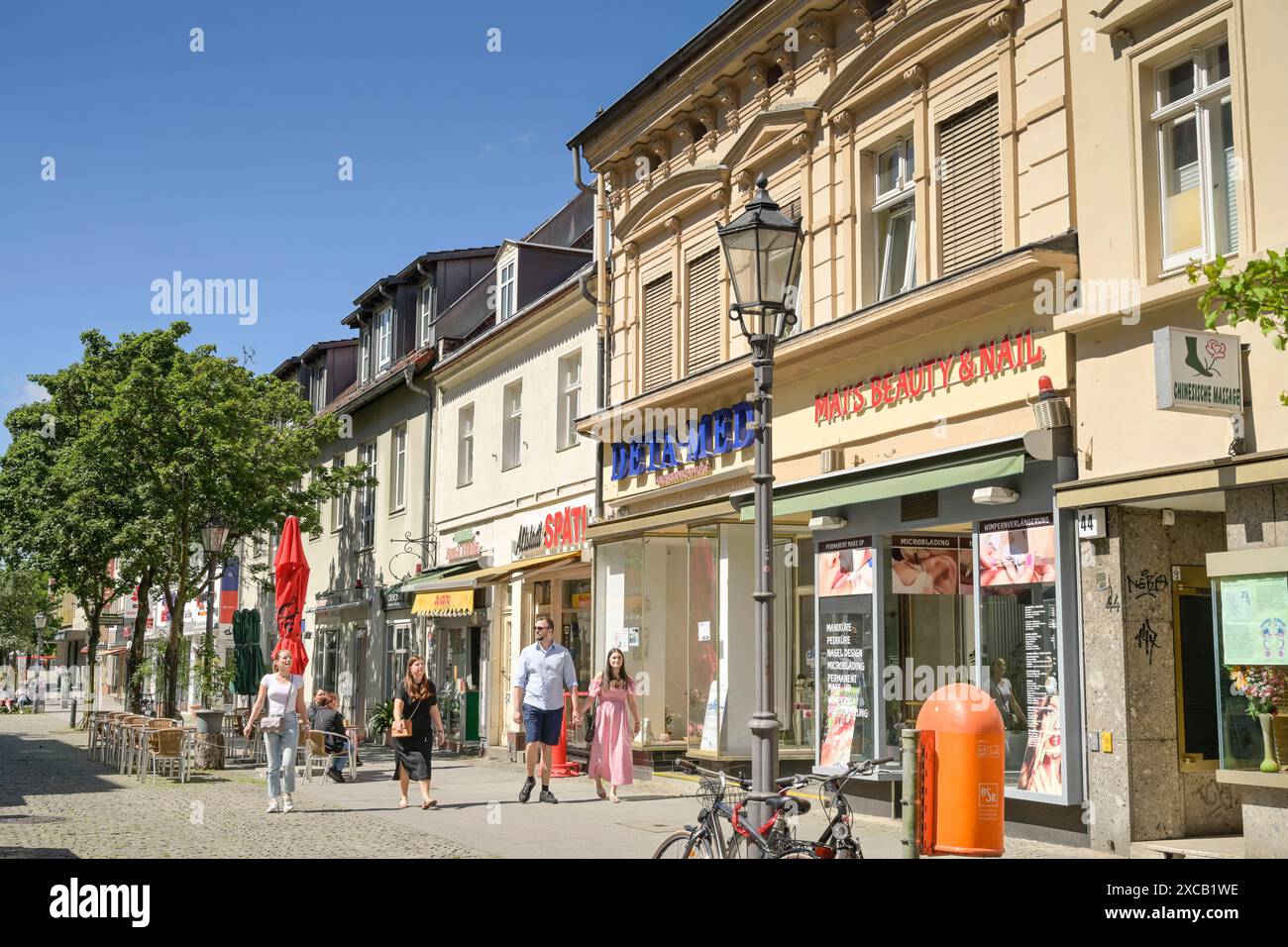 Pedestrian zone, shopping street, Breite Strasse, Altstadt, Spandau, Berlin, Germany Stock Photo