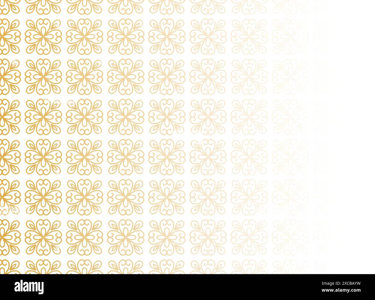 Abstract golden floral pattern background Stock Vector