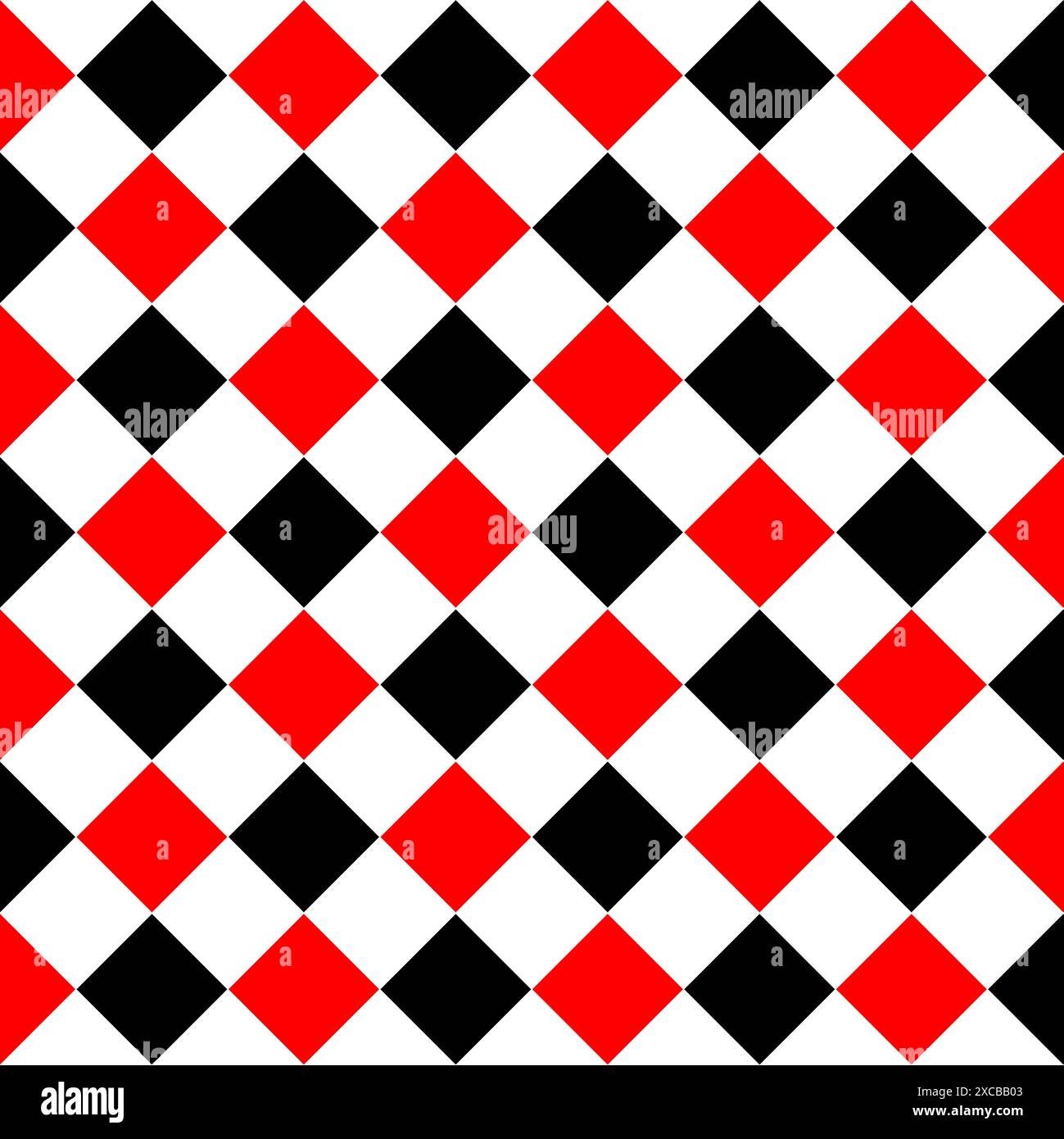 Diagonal chess tile illustration on black white tile. Diagonal chess tile. Stock Vector