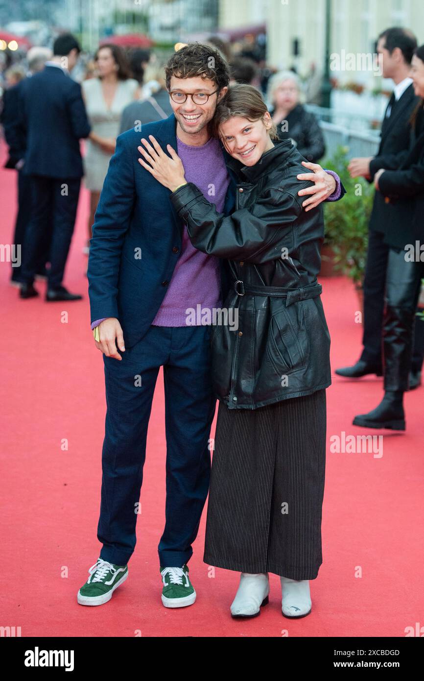Xavier Lacaille and Celeste Brunnquell attending the Closing Red Carpet
