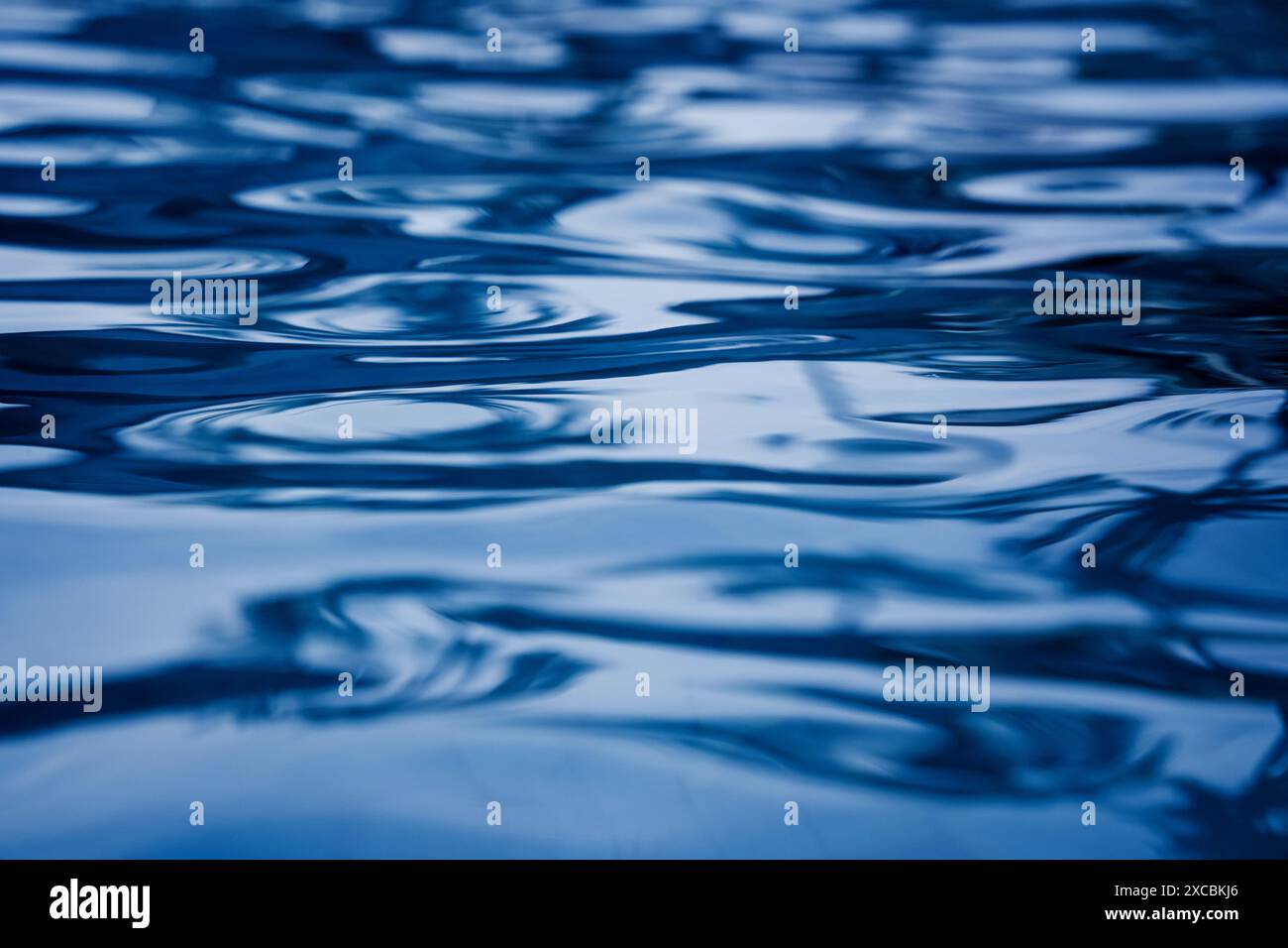 A image of blue ocean waves featuring a water surface in detail Stock Photo