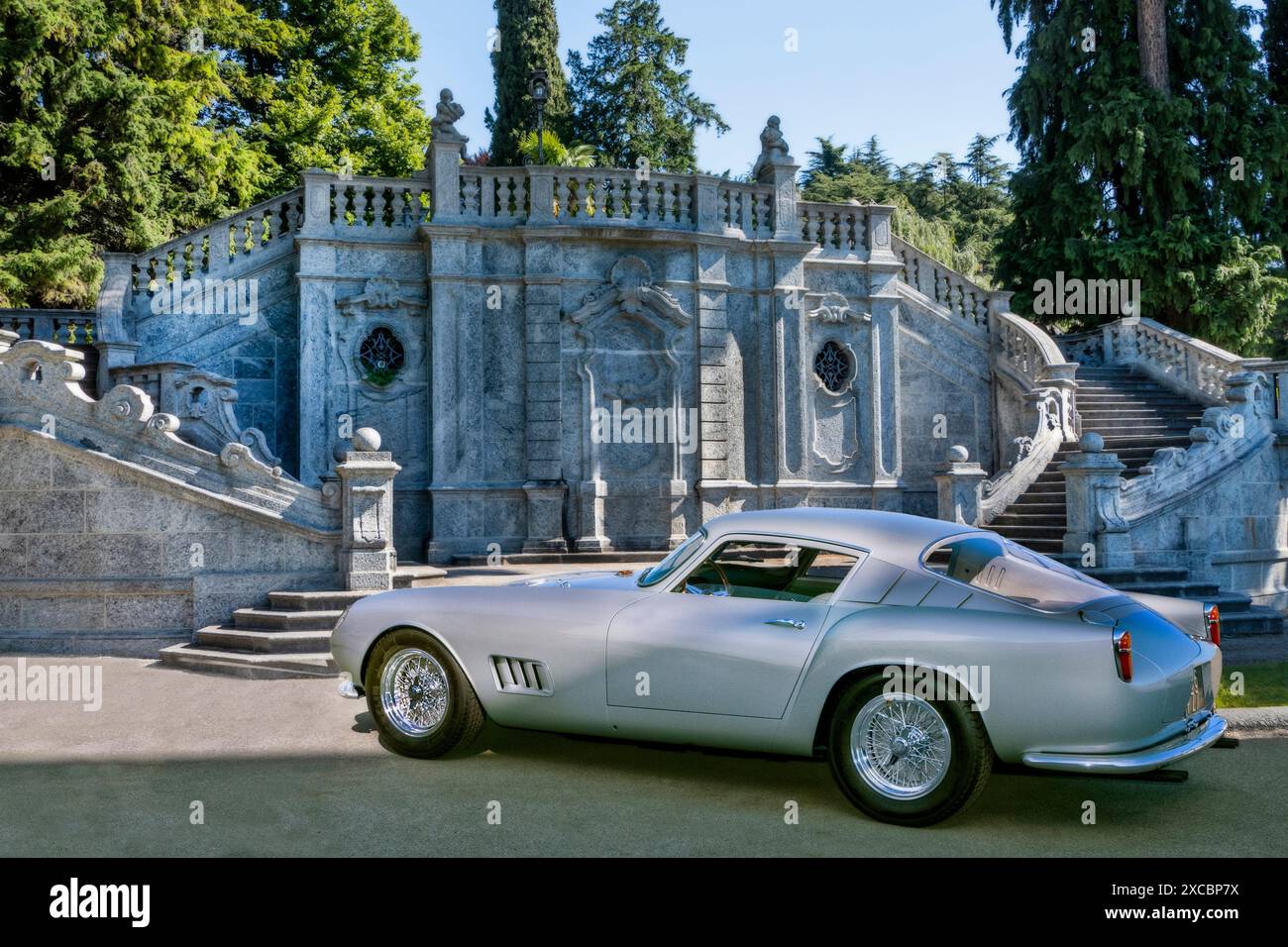 Ferrari Tour de France in an Italian location Stock Photo