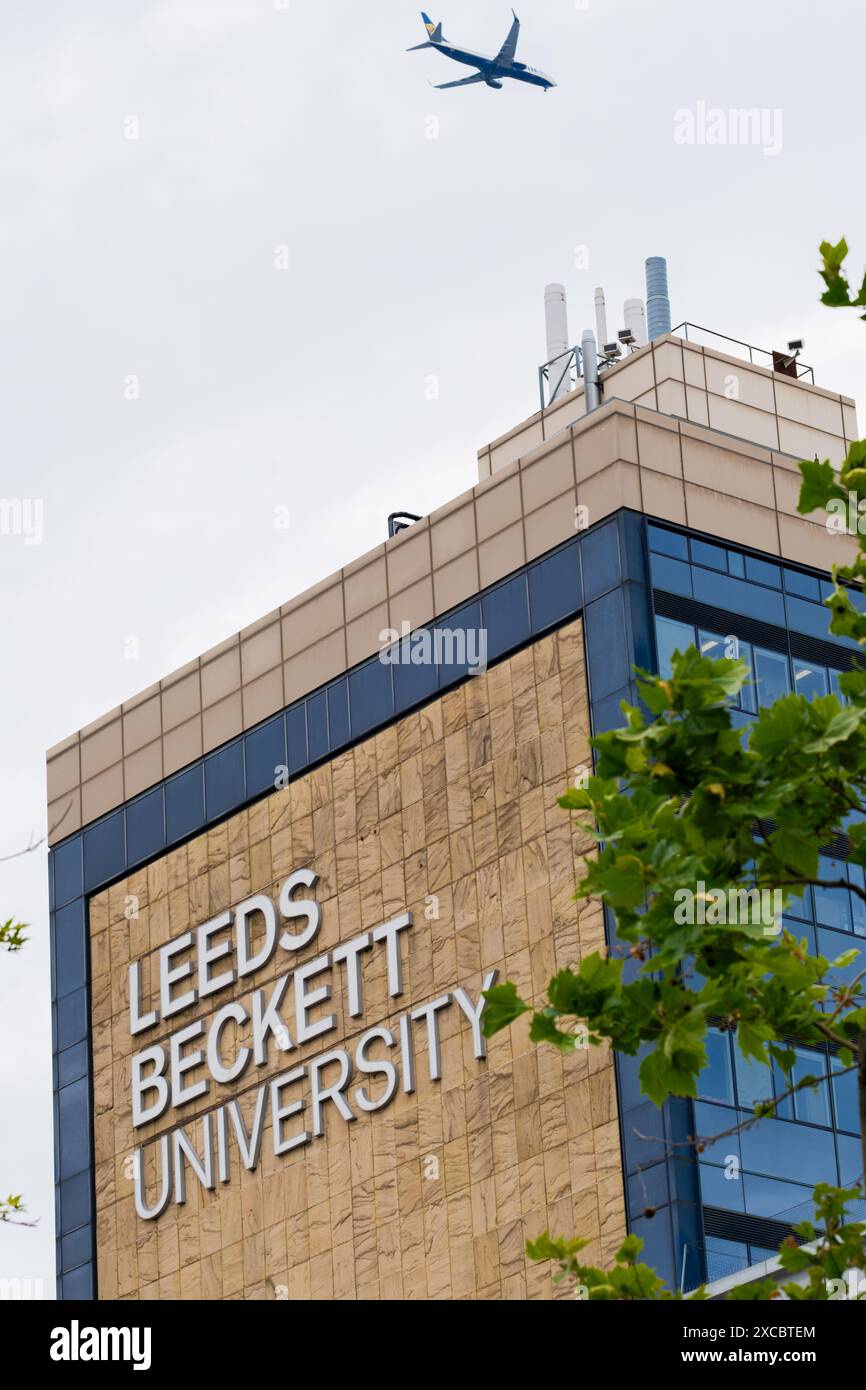 Leeds England 3rd June 2024 Leeds Beckett University exterior Campus