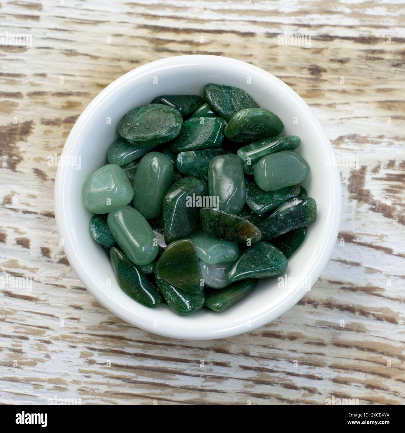 Macroshooting of natural mineral rock specimen - tumbled green ...