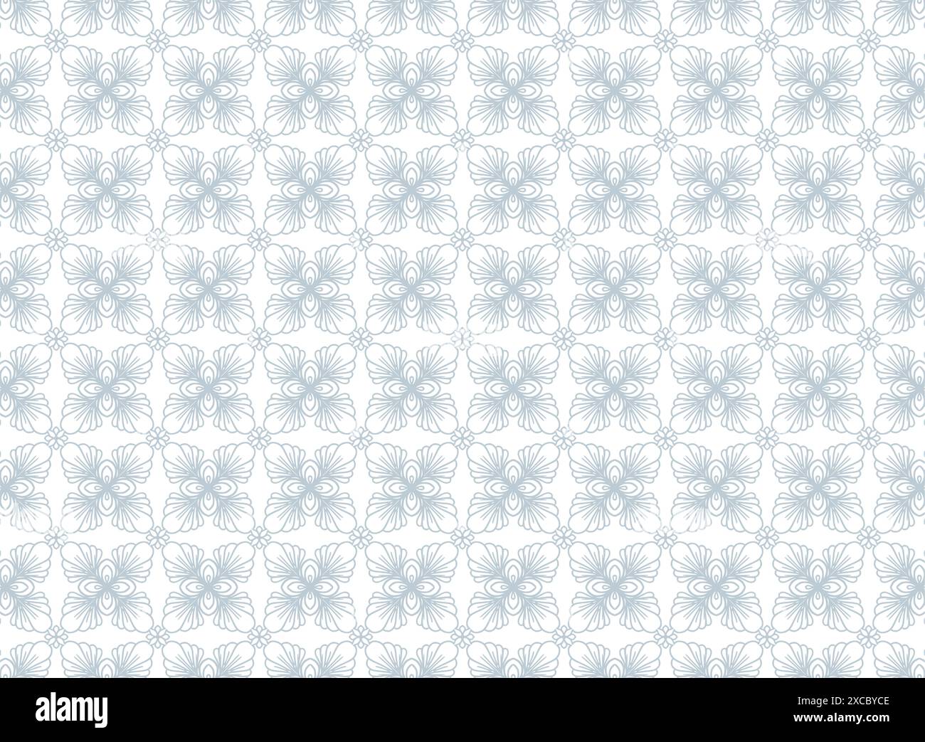 Ethnic floral seamless pattern background Stock Vector