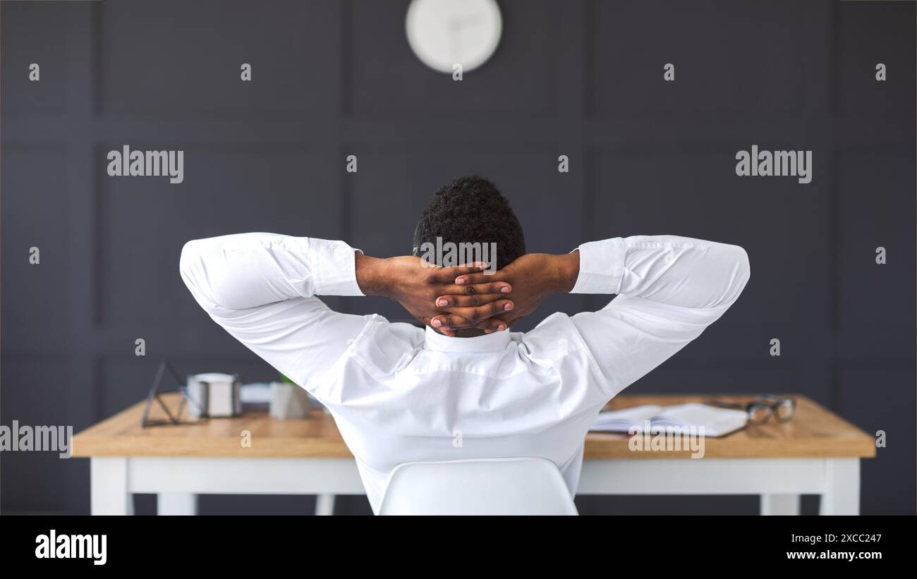 Rear view tired african american hi-res stock photography and images ...