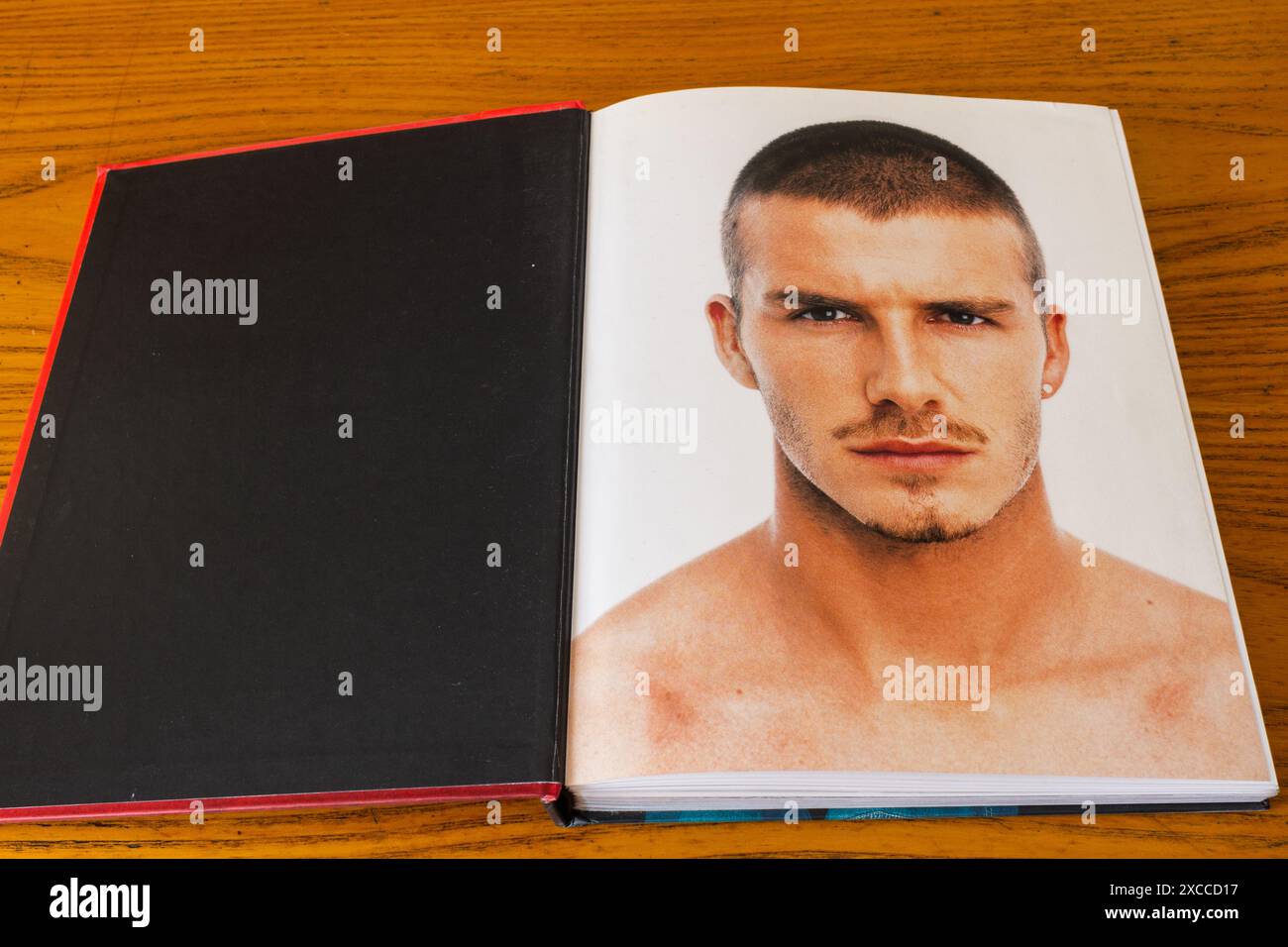 David Beckham autobiography book My World from 2000 Stock Photo