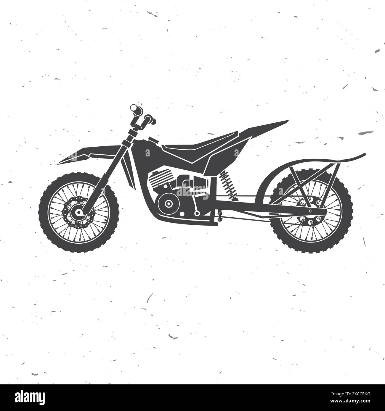 Motorcycle for mountain hill. Rocket Dirt Bike Race. Vector