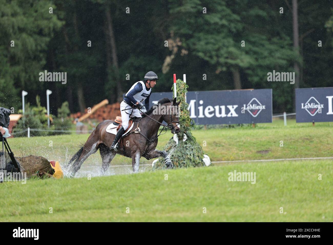 Luhmuhlen, Germany. 15th June 2024. Tim Price of New Zealand with Viscount Viktor during the