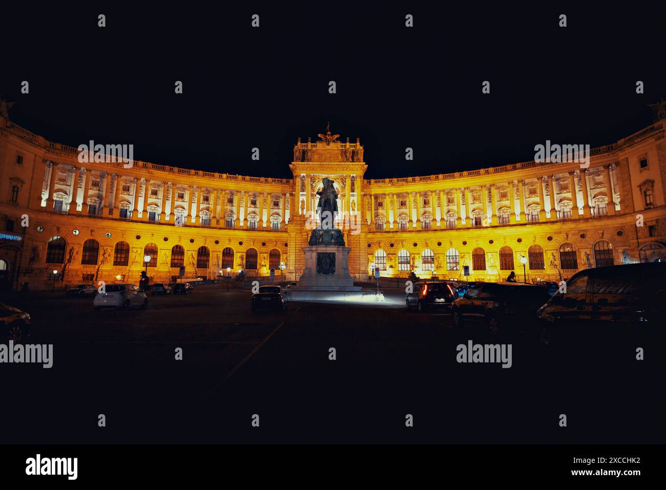 The Vienna Hofburg Imperial Palace - most famous landmark in the city - VIENNA, AUSTRIA Stock Photo