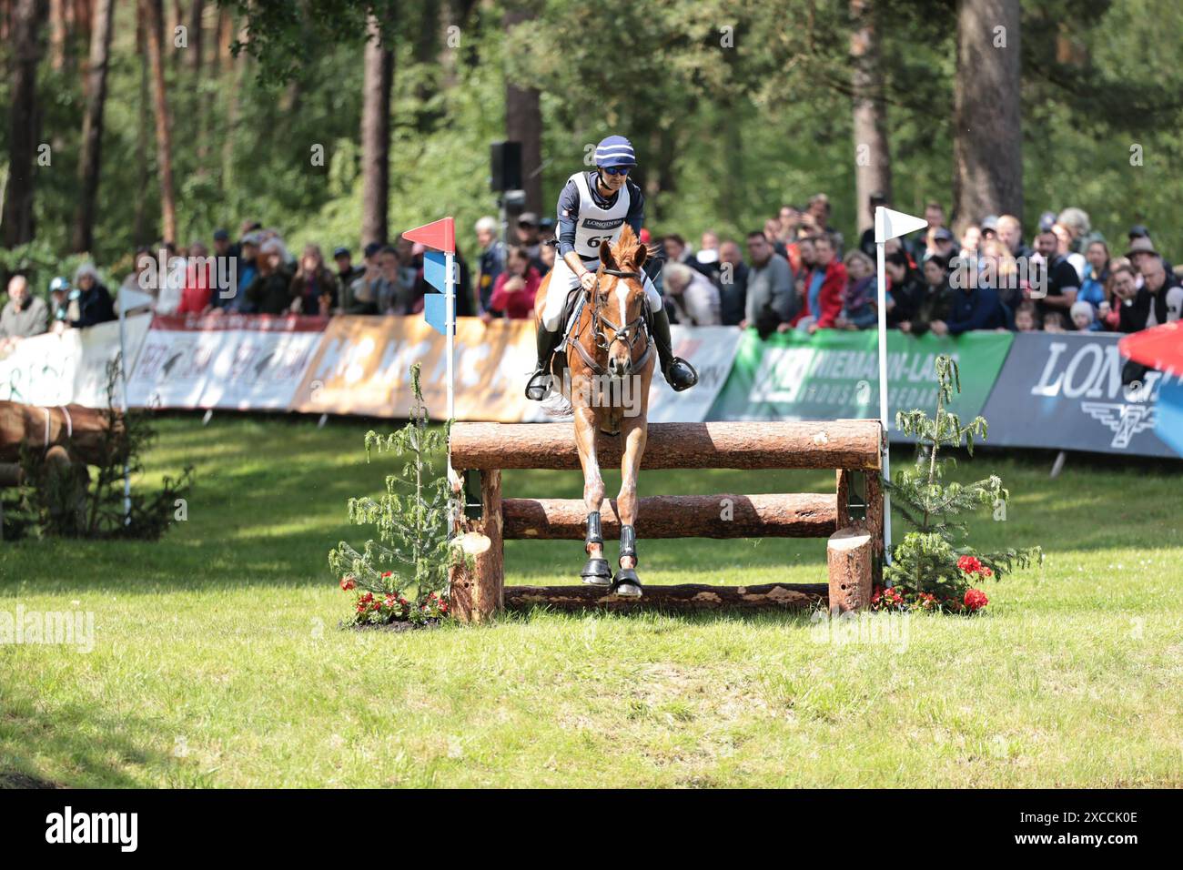 Luhmuhlen, Germany. 15th June 2024. Benjamin Massie of France with Figaro Fonroy during the CCI4