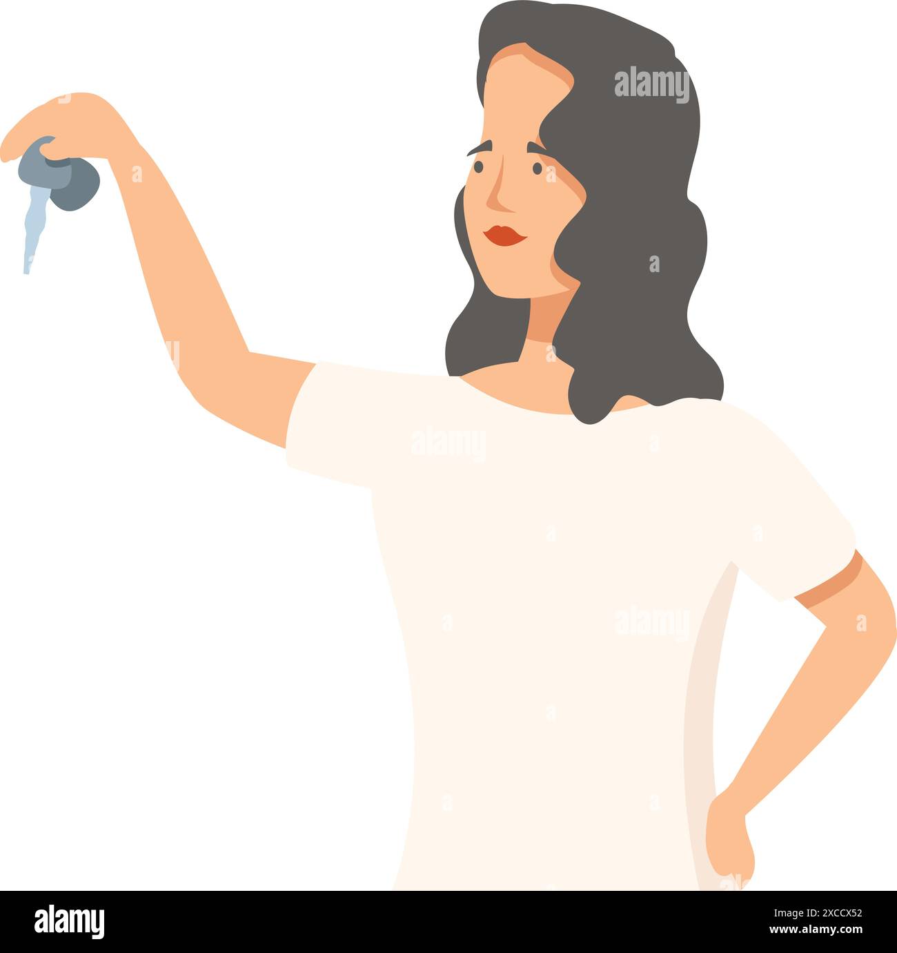 Homeowner smiling Stock Vector Images - Alamy