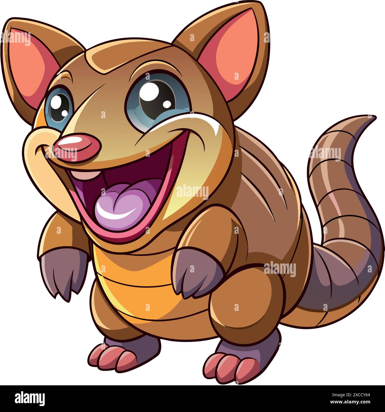 Bairds Shrew laughs vector kawaii. AI generated image. Clipart cartoon ...