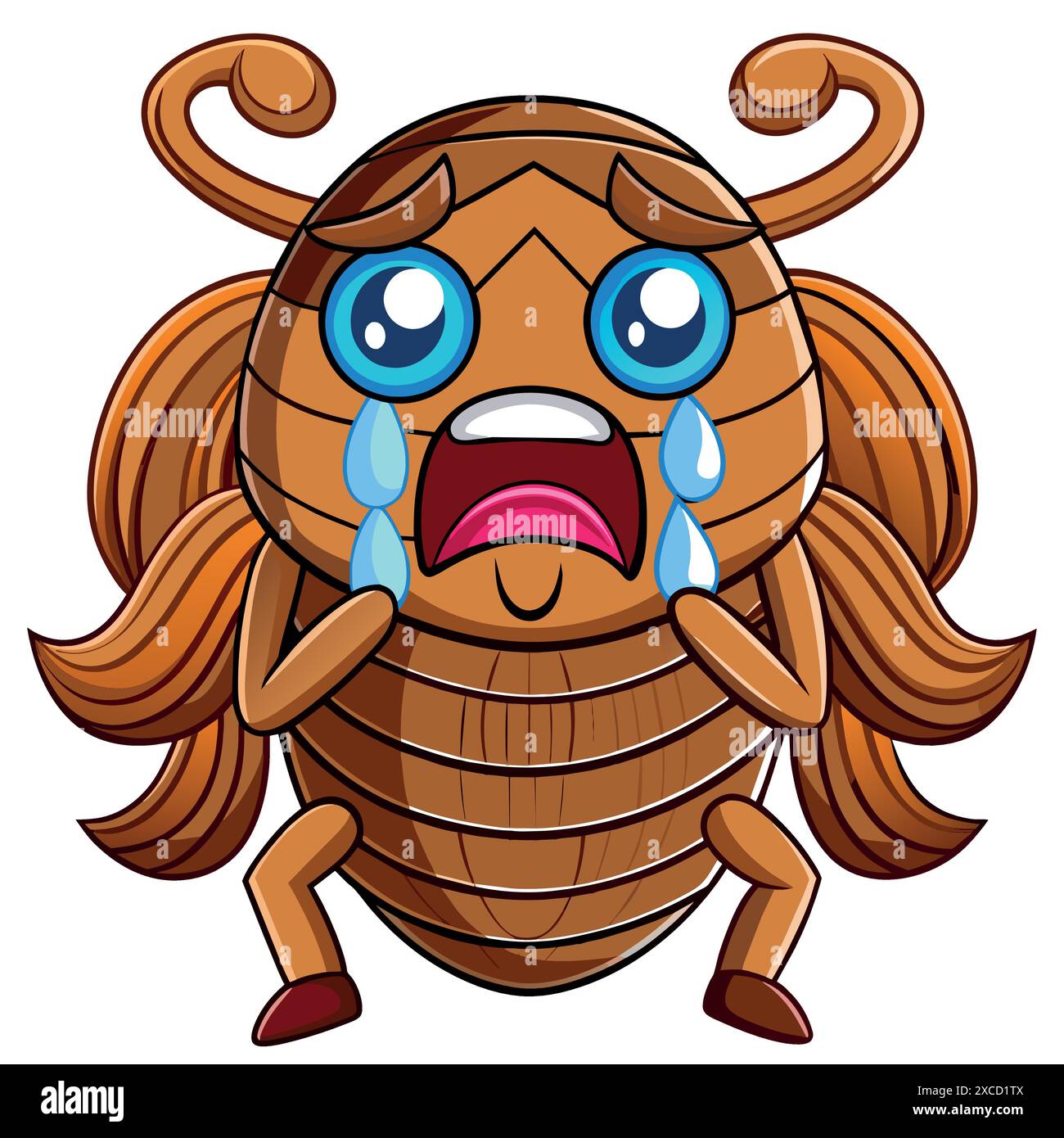 Flat bark beetle Stock Vector Images - Alamy