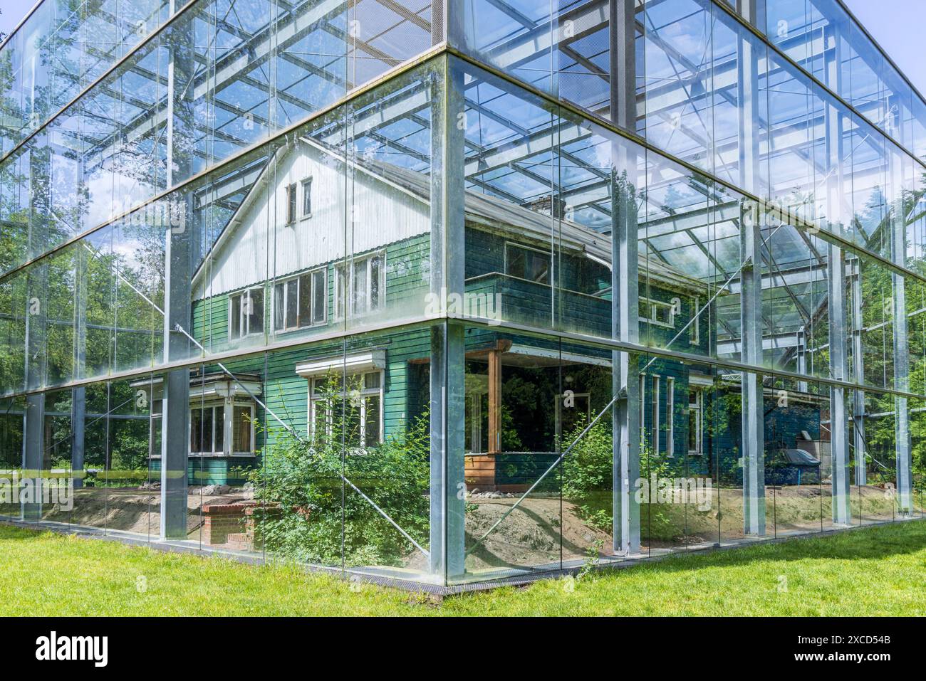 Westerbork, The Netherlands - June 15, 2024: Commander house at ...