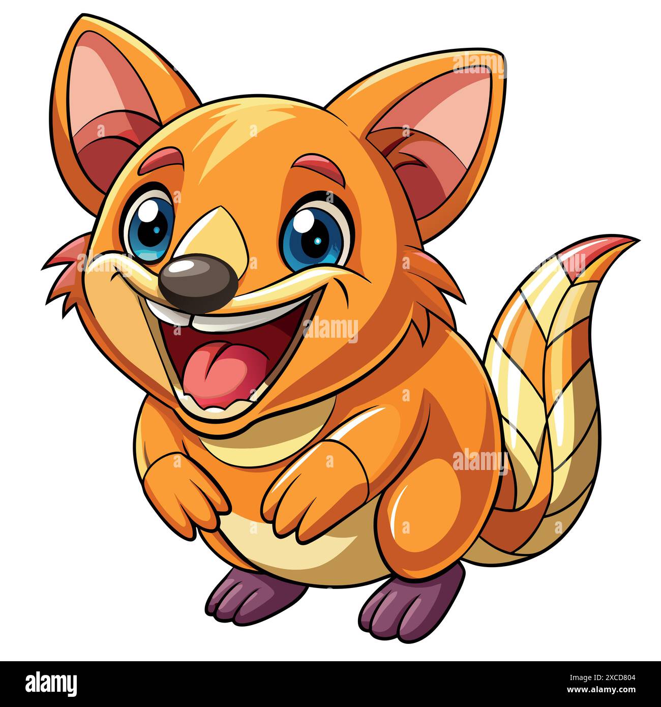 Bettong rodent laughs vector kawaii. AI generated image. Clipart ...