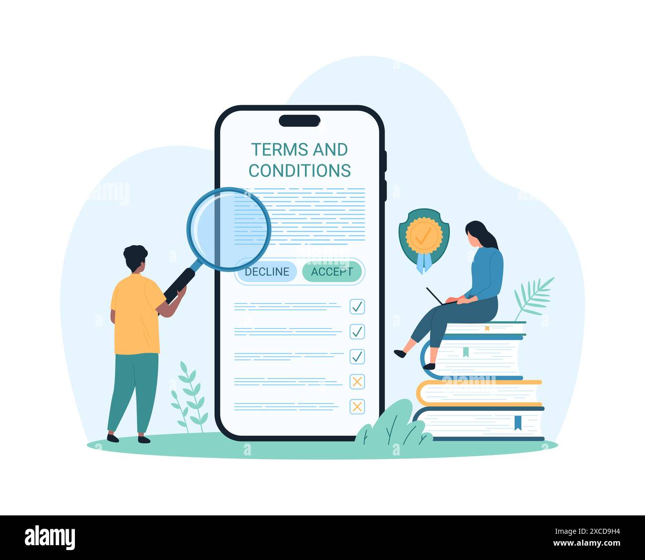 Read contracts Stock Vector Images - Alamy