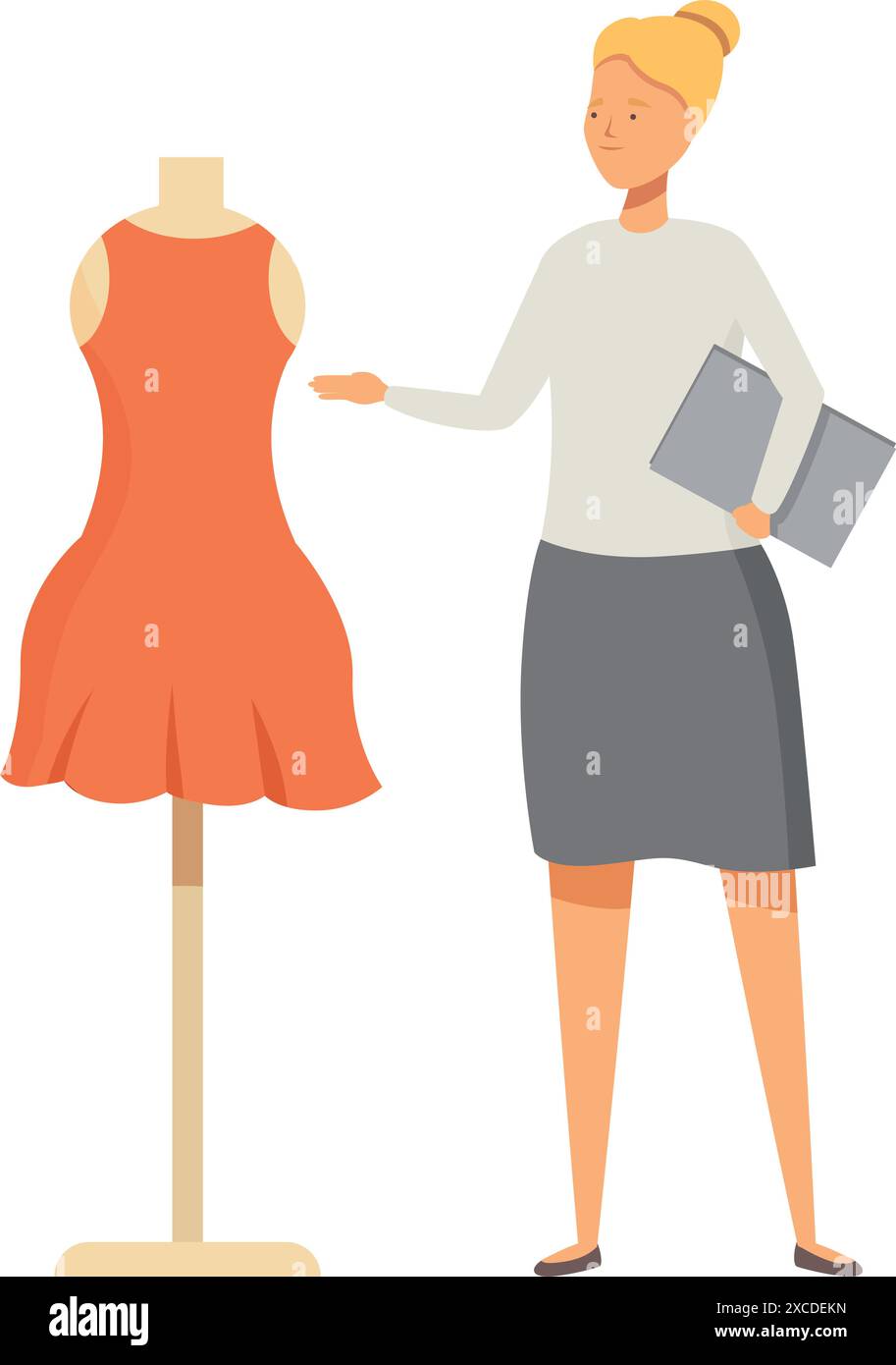 Professional clothing designer woman Stock Vector Images - Alamy