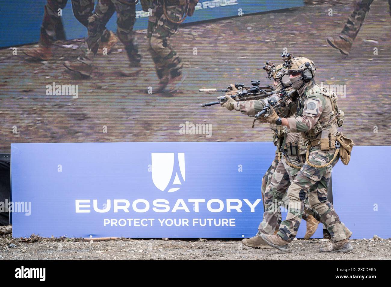 Eurosatory 2024 Rüstungsmesse Paris Frankreich Pre-Opening Press Day Eurosatory 2024 Rüstungsmesse Paris Frankreich Pre-Opening Press Day , Villepinte Seine-Saint-Denis 93 France Parc des expositions Paris Nord *** Eurosatory 2024 Armaments Exhibition Paris France Pre Opening Press Day Eurosatory 2024 Armaments Exhibition Paris France Pre Opening Press Day , Villepinte Seine Saint Denis 93 France Parc des expositions Paris Nord Stock Photo